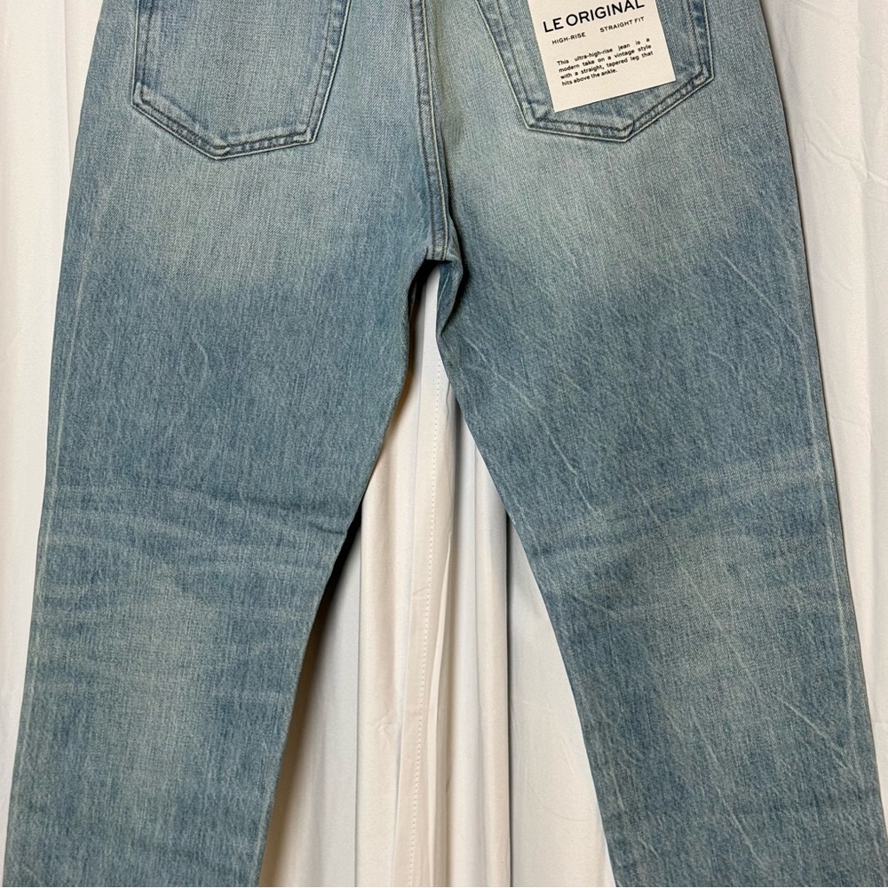 FRAME Le Original Jeans High Rise Crop Distressed Raw Hem NWT 27 - Picture 7 of 10